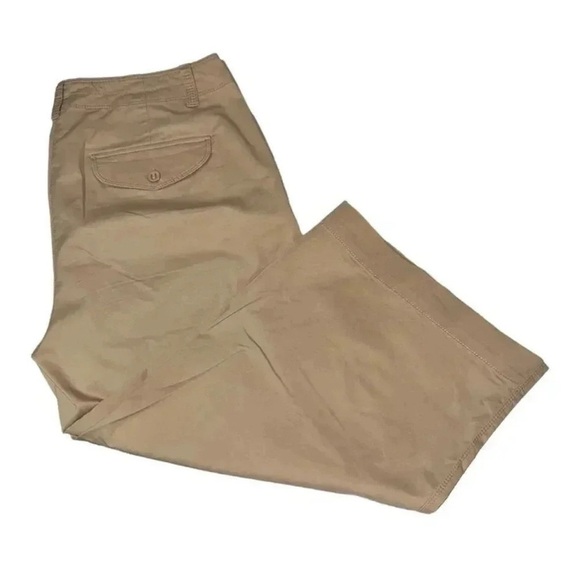 Rafaella Tan Capri Pants Lightweight Casual Fit - Picture 3 of 4